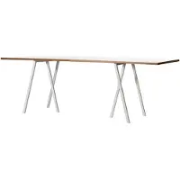 HAY Loop Stand Pöytä 180 Cm Laminaatti / - Ruokapöydät & Baaripöydät Vaneri Valkoinen - AA656-A332-AA53