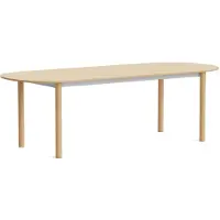 HAY Annex Pöytä Soikea 95x240 Cm Lakattu / Lakattu - Ruokapöydät & Baaripöydät Tammi Alumiini - AF193-F294-AT16