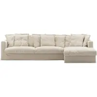 Decotique Le Grand Air Kolmipaikkainen Sohva Divaani Oikea - Kulmasohvat & Divaanisohvat Puuvilla Beige - 227826-227827-227832