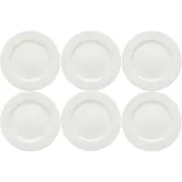 Rörstrand Swedish Grace Lautanen 21 Cm 6 Kpl:n Pakkaus Snow (White) - Ruokalautaset Posliini Snow (White) - 1011836-6pack