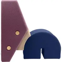 Please wait to be seated Keystone Lepotuoli Fig Purple / / Navy Blue - Nojatuolit Tekstiili Luonnonvalkoinen - 1003003
