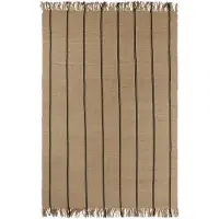 Broste Copenhagen Yuki Juuttimatto 140x200 Cm / Luonnollinen - Juuttimatot Puuvilla Musta - 71110402