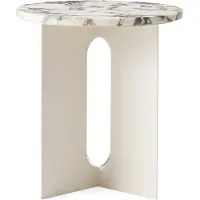 Audo Copenhagen Androgyne Sivupöytä Ivory / - Sivupöydät & Apupöydät Marmori Viola - 1180649-1181319