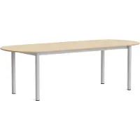 HAY Annex Pöytä Soikea 95x240 Cm Alumiini / Lakattu - Ruokapöydät & Baaripöydät Tammi Lacquered Oak - AF196-F294-AT16