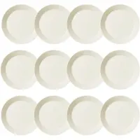 Iittala Teema Plate 21 Cm White 12 Pcs - Ruokalautaset Posliini Valkoinen - 1005917-12pack