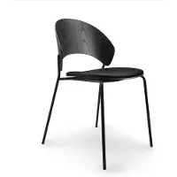 Please wait to be seated Dosina Tuoli / Musta Nahka - Tuolit Tammi Musta Tammi - 702110005
