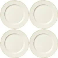 Decotique Fleur Lautanen 28 Cm 4 Kpl:n Pakkaus Hiekanvärinen - Ruokalautaset Keramiikka Sand - 427707X4