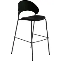Please wait to be seated Dosina Baarijakkara 65 Cm / Black Leather - Baarijakkarat Tammi Musta - 702110340