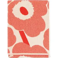Marimekko Unikko kylpypyyhe 70 x 150 cm Off white-oranssinpunainen