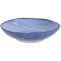 Tokyo Design Studio Nippon Blue Pastalautanen 21 Cm Dots - Pastalautaset Posliini Sininen - 16028