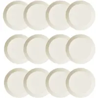 Iittala Teema Plate 26 Cm White 12 Pcs - Ruokalautaset Posliini Valkoinen - 1005470-12pack