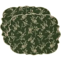 Decotique Gia -pöytätabletti, kukkakuosi 35 x 45 cm, 2 kpl – vihreä