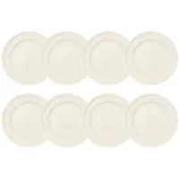 Villeroy & Boch Manoir Plate 26 Cm 8 Pcs - Ruokalautaset Posliini Valkoinen - 1023962620-8pack