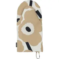 Marimekko Pieni Unikko uunikinnas, luonnonvalkoinen-beige-tummansininen