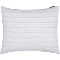 Lexington Striped Lyocell/Cotton Pin Point Oxford Pillowcase - White - 50X60