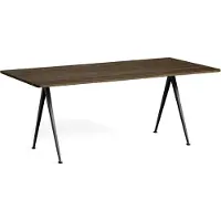 HAY Pyramid 02 Ruokapöytä 85x190 Cm / Savu - Ruokapöydät & Baaripöydät Tammi Musta - AG113-A295-AA62