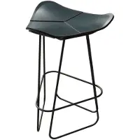 Cuero Design Pampa Baarijakkara 82 Cm Musta / - Baarijakkarat Teräs Ocean Blue - 1601811