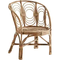 Madam Stoltz Round Bamboo Tuoli - Nojatuolit Bambu Natural - 31456