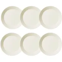 Iittala Teema Plate 21 Cm White 6 Pcs - Ruokalautaset Posliini Valkoinen - 1005917-6pack