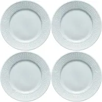Rörstrand Swedish Grace Sivulautanen 17 Cm 4 Kpl:n Pakkaus Jää - Aluslautaset Posliini Ice (Light Blue) - 1011904 4-PACK