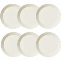 Iittala Teema Plate 26 Cm White 6 Pcs - Ruokalautaset Posliini Valkoinen - 1005470-6pack