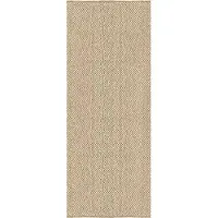 Layered Basket Weave Sisal Matto 75x240 Cm Luonnollinen - Sileäksi kudotut matot Sisali Natural - PLSINA75240