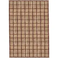 Layered Strata matto 250x350 Cm Burgundinpunainen - Kuviolliset matot Juutti Burgundy - BRJUBU250350