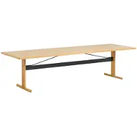 HAY Passerelle Pöytä 95x300 Cm Lakattu / - Ruokapöydät & Baaripöydät Tammi Musta - AB756-B588-AI03