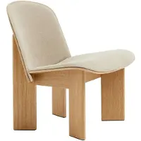 HAY Chisel Lounge-tuoli Verhoillulla Etupuolella / Linara 216 - Nojatuolit Puuvilla Tammi - AD583-D093-AA02