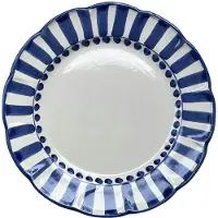 Piccola Home Riviera Pääruokalautanen 26 Cm - Ruokalautaset Terrakotta Sininen - PT2600-RC-LBL