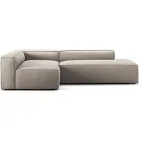 Decotique Grand Lounge-sohva 3-paikkainen Avoin Pää Oikea - Kulmasohvat & Divaanisohvat Mikrochenillekangas Sandshell Beige - 330953-300941