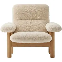 Audo Copenhagen Brasilia Nojatuoli Natural Oak / - Nojatuolit Lampaantalja Sheepskin Nature - 71020-005429
