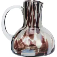 Madam Stoltz Coloured Glass Kannu 17 Cm / Valkoinen / Kirkas - Vesikarahvit & Vesikannut Lasi Ruskea - EV-32605