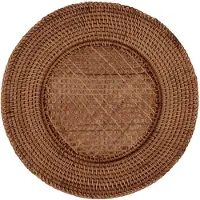 Pick a Poppy Scallop Pöytätabletti 36 Cm - Tabletit & Lasinaluset Rottinki Tummanruskea - R083617AW24-220