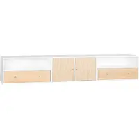 Haslev 3003 Mediapenkki - Tv-penkit ja mediakalusteet Pyökki Valkoinen - RL-3003-BØ-HM33