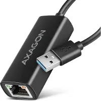 Axagon Gigabit Ethernet -verkkoadapteri, 3.2 Gen1 USB-A, 15cm, musta