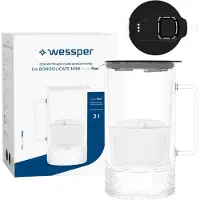 Wessper Dzbanek D4 BOROSILIKAATTI MINI futureflow Aquamax (WES208-FF-BK)
