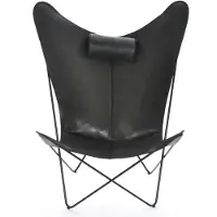 OX Denmarq Ks Nojatuoli / - Nojatuolit Nahka Musta - OX10002-15