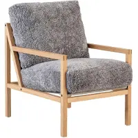 Jonas Ihreborn Seventy Five Wood Nojatuoli Tammi / Lampaannahka - Nojatuolit Lampaantalja Scandinavian Grey - SEFFENLFSG