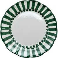Piccola Home Riviera Pääruokalautanen 26 Cm - Ruokalautaset Terrakotta Vihreä - PT2600-RC-LVE