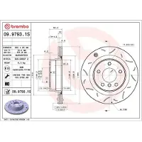 Brembo Jarrulevy 09.9793.1S, 1 kpl