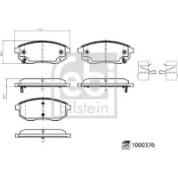FEBI BILSTEIN Jarrupalasarja (4kpl), levyjarru 1000376