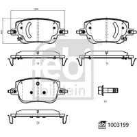 FEBI BILSTEIN Jarrupalasarja, levyjarru FEBI 1003199