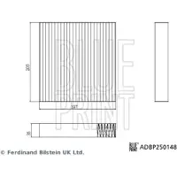 Blue Print Suodatin, sisäilma ADBP250148