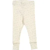 Green Cotton Spring Deco Leggings Baby - Cream - 74
