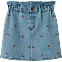 Lil´ Atelier Nmfdeva Loose Dnm Emb Skirt 2024-Es Lil - Blue - 110