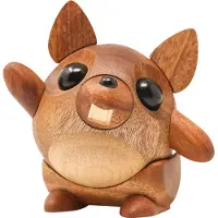 FableWood - Puufiguuri Orava Egon 10 cm Mahonki/Kumipuu