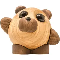 FableWood Karhu Teddy - Puu - 9x8 cm - Piristysruiske - - OneSize - Koristeet