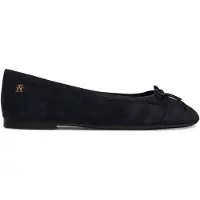 Tommy Hilfiger Hilfiger Suede Ballerina - Navy - 36