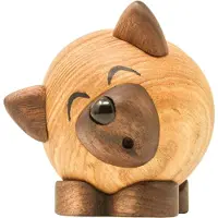 FableWood Susi Wulf - Puu - 8x8 cm - Piristysruiske - - OneSize - Koristeet